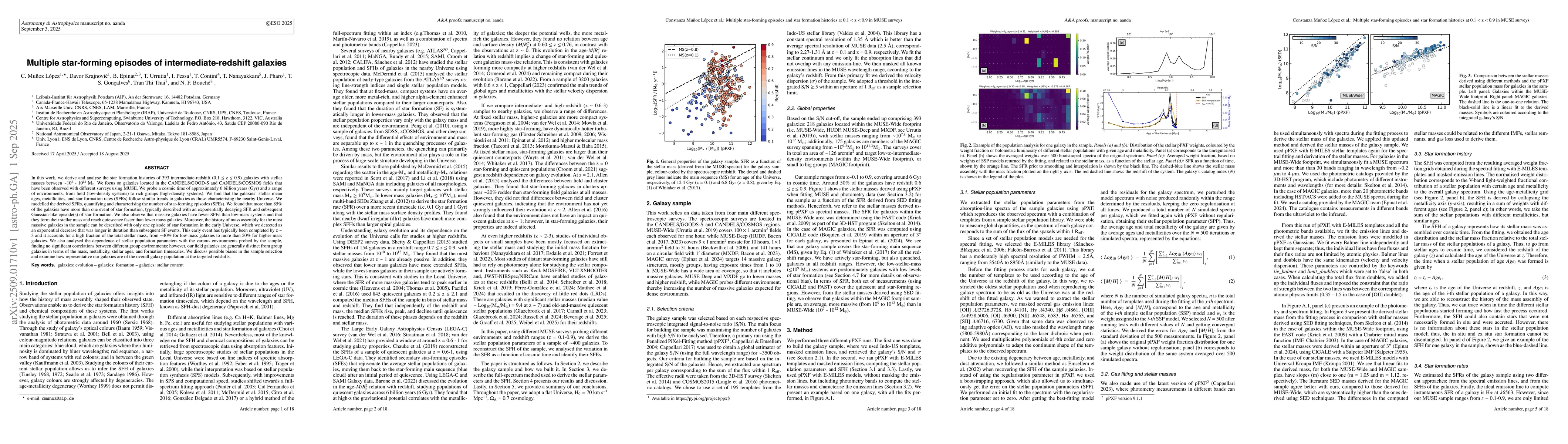 Thumbnail for Multiple star-forming episodes of intermediate-redshift galaxies