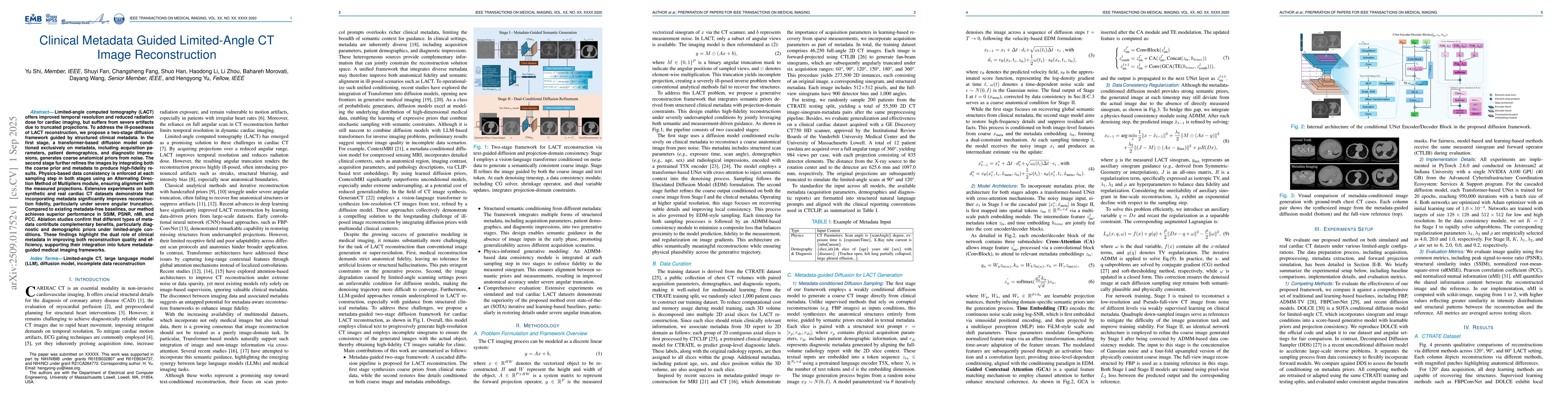 Thumbnail for Clinical Metadata Guided Limited-Angle CT Image Reconstruction