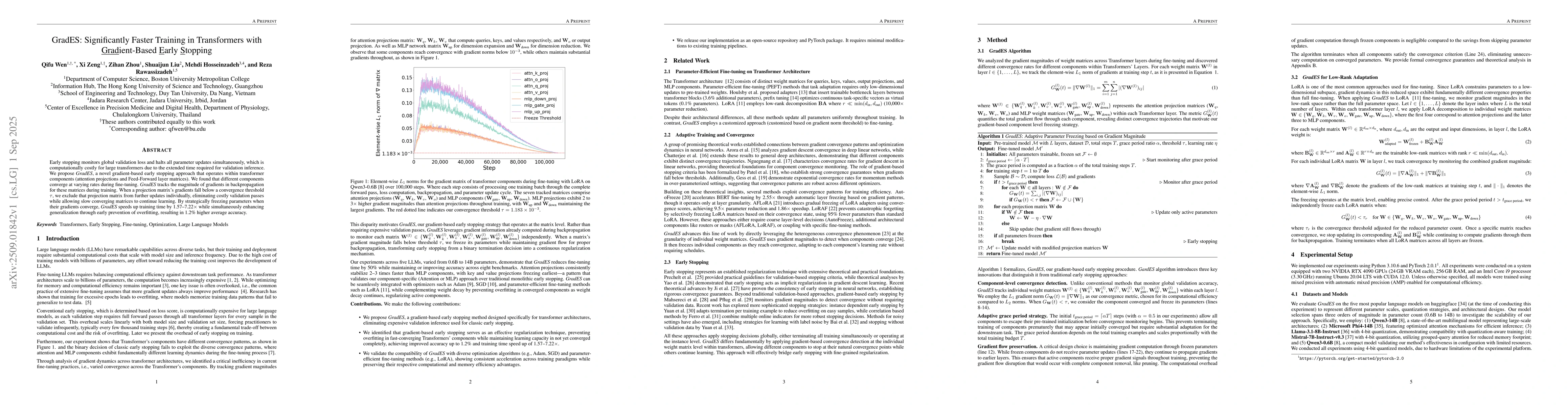 Thumbnail for GradES: Significantly Faster Training in Transformers with
  Gradient-Based Early Stopping