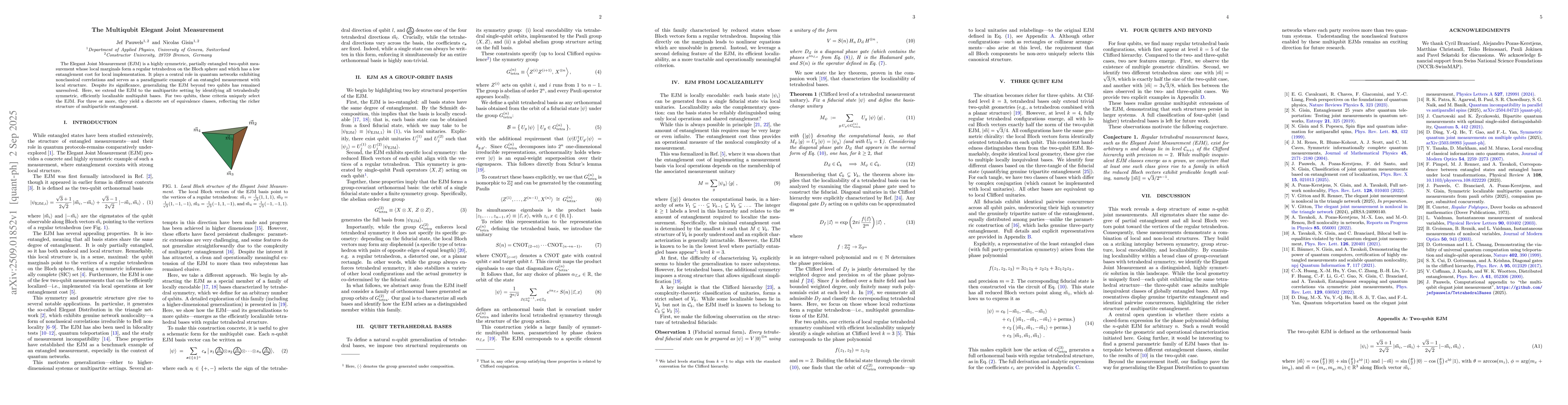 Thumbnail for The Multiqubit Elegant Joint Measurement
