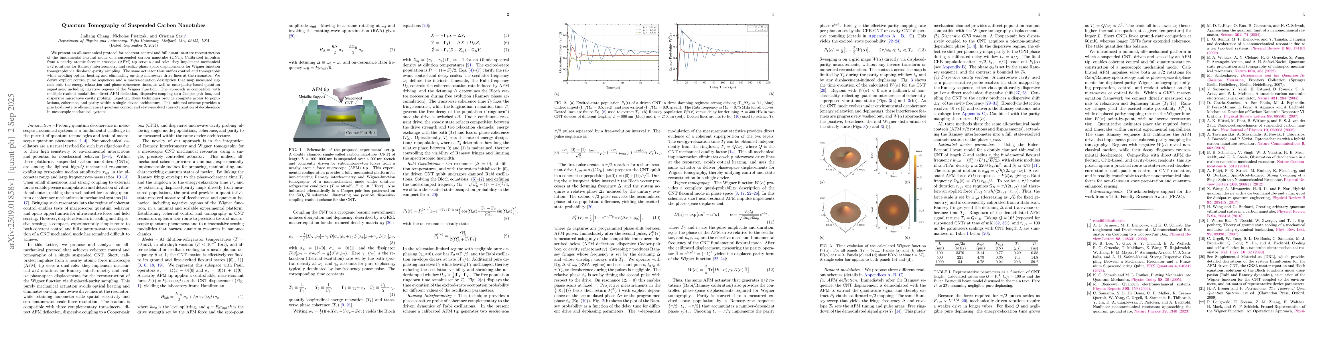 Thumbnail for Quantum Tomography of Suspended Carbon Nanotubes