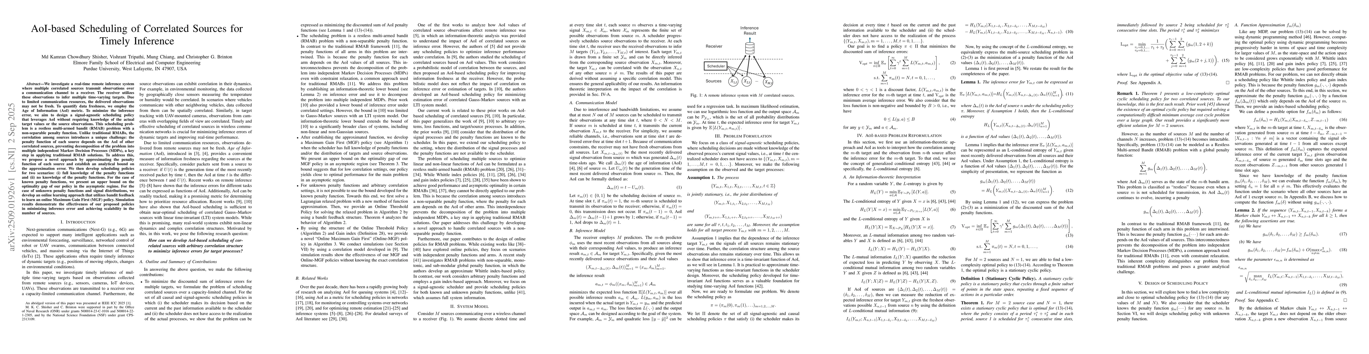 Thumbnail for AoI-based Scheduling of Correlated Sources for Timely Inference