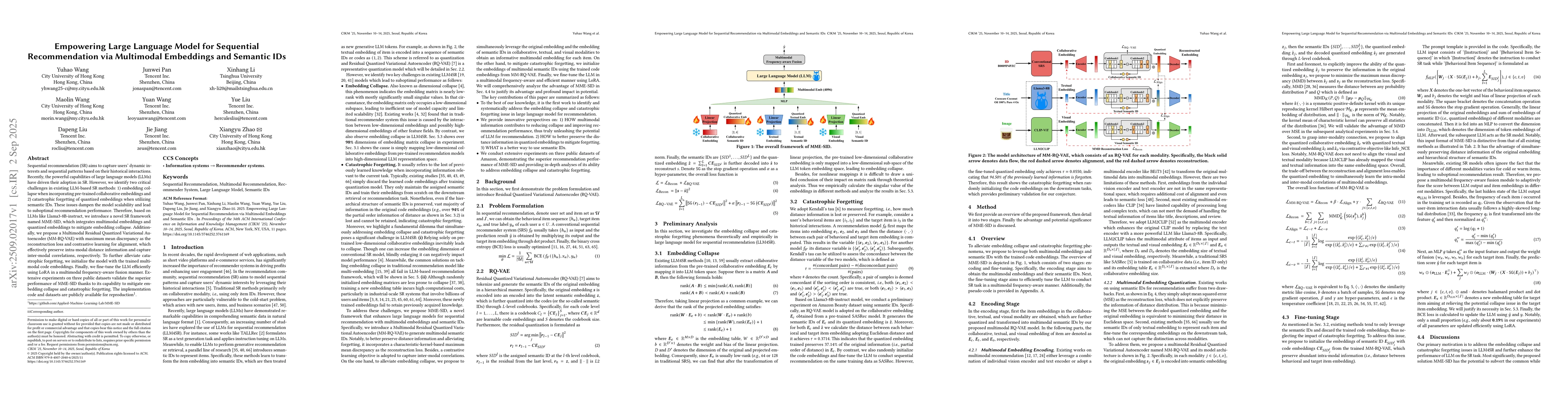 Thumbnail for Empowering Large Language Model for Sequential Recommendation via
  Multimodal Embeddings and Semantic IDs