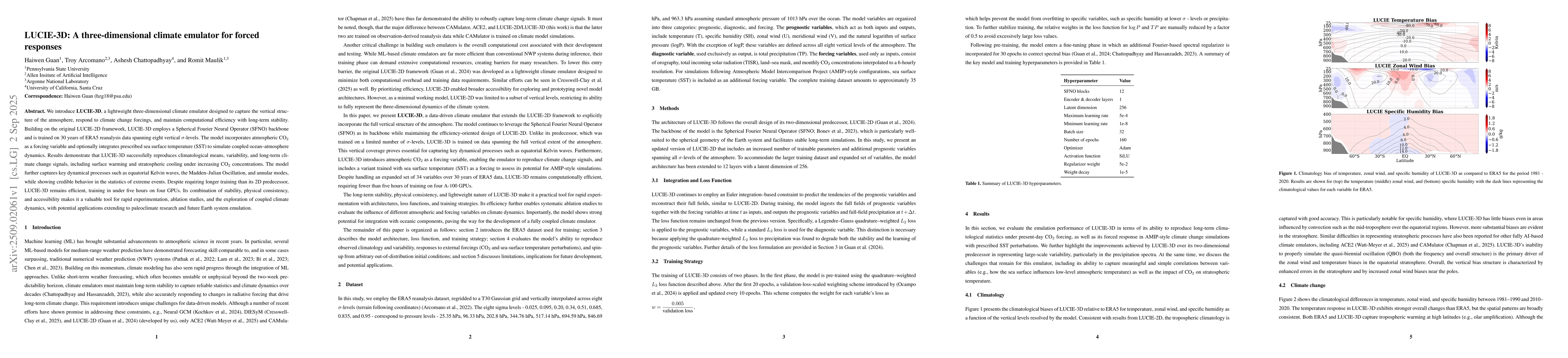 Thumbnail for LUCIE-3D: A three-dimensional climate emulator for forced responses