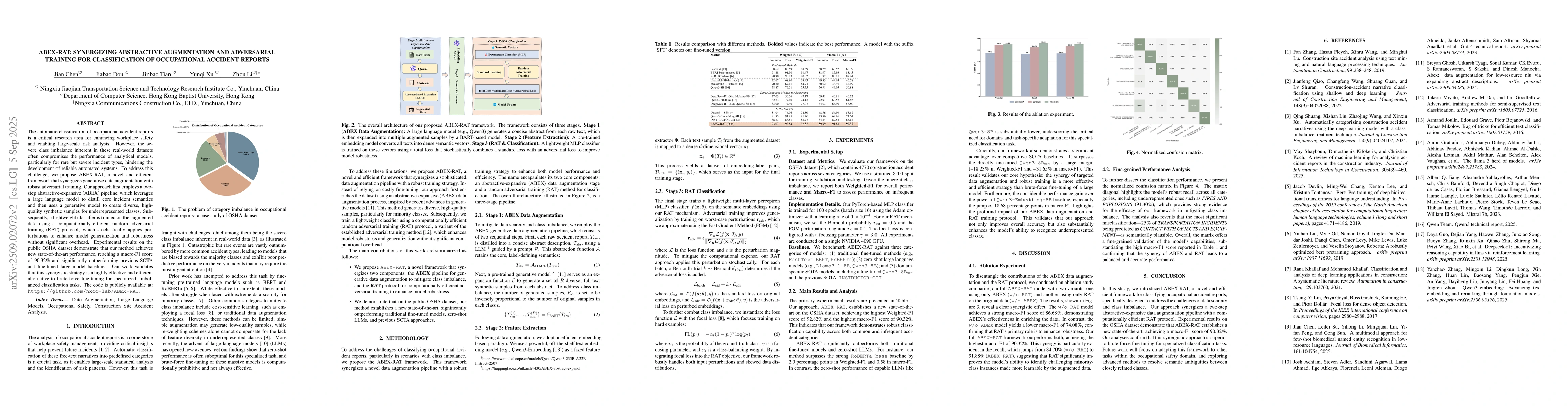 Thumbnail for Abex-rat: Synergizing Abstractive Augmentation and Adversarial Training
  for Classification of Occupational Accident Reports