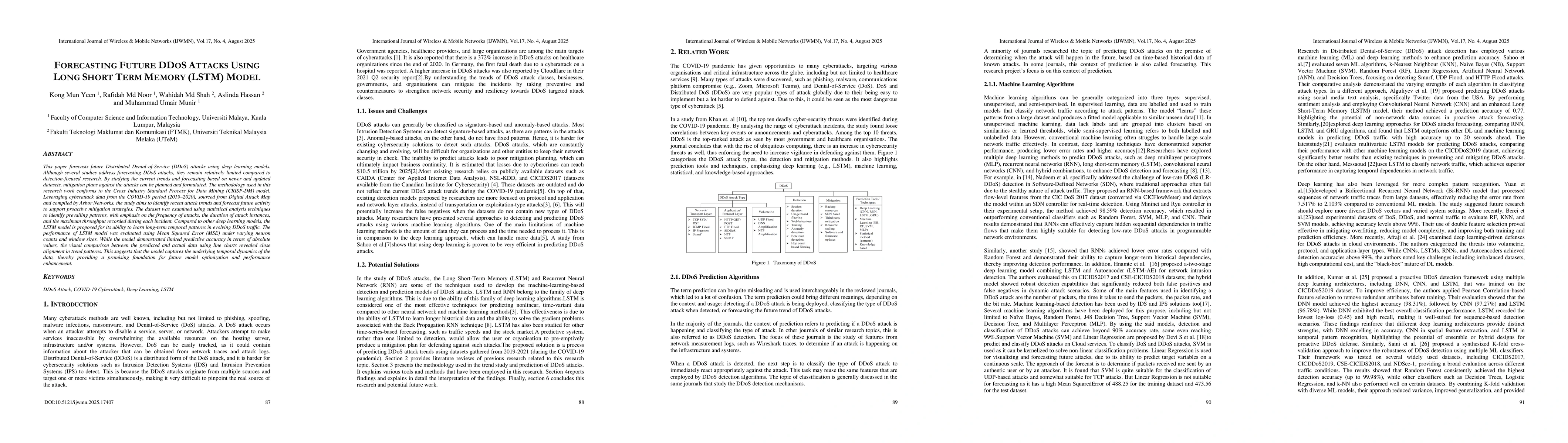 Thumbnail for Forecasting Future DDoS Attacks Using Long Short Term Memory (LSTM)
  Model