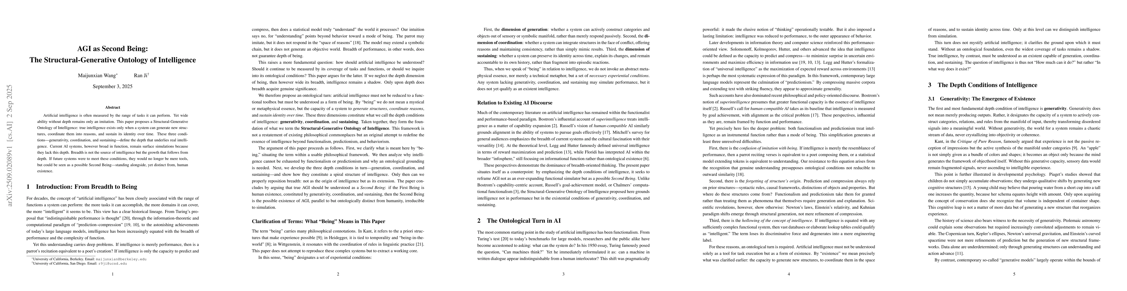 Thumbnail for AGI as Second Being: The Structural-Generative Ontology of Intelligence