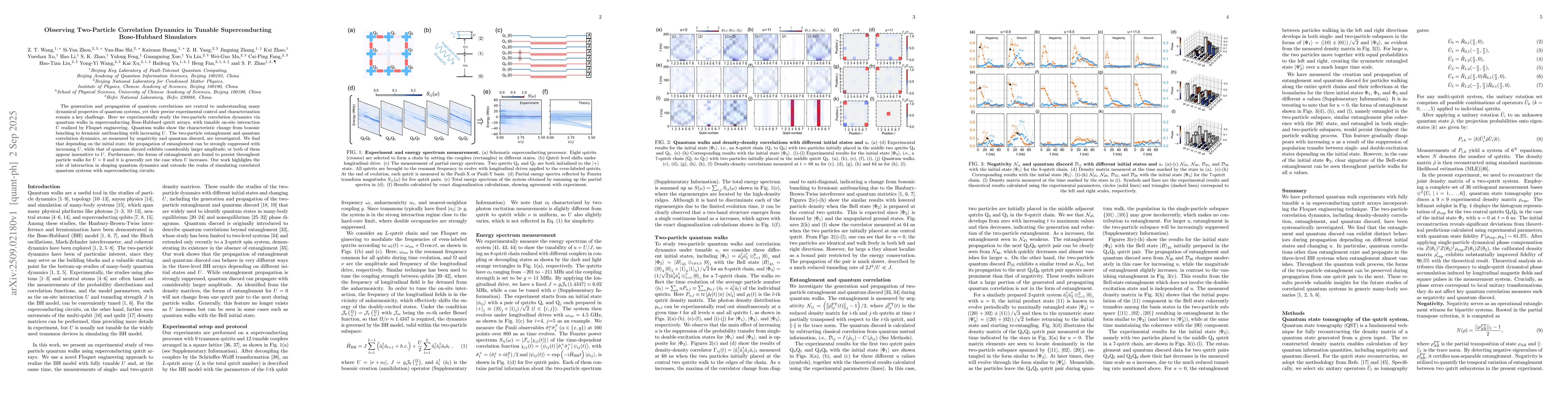Thumbnail for Observing Two-Particle Correlation Dynamics in Tunable Superconducting
  Bose-Hubbard Simulators