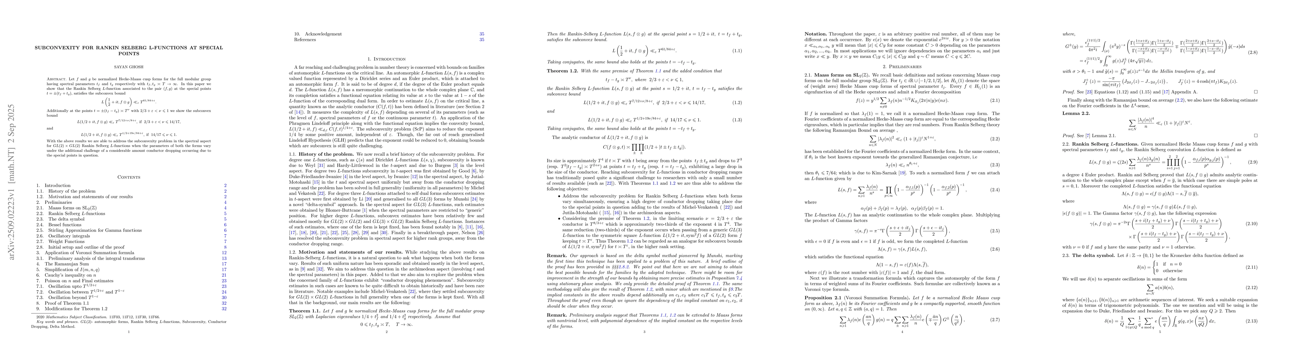 Thumbnail for Subconvexity for Rankin Selberg L-Functions at Special Points