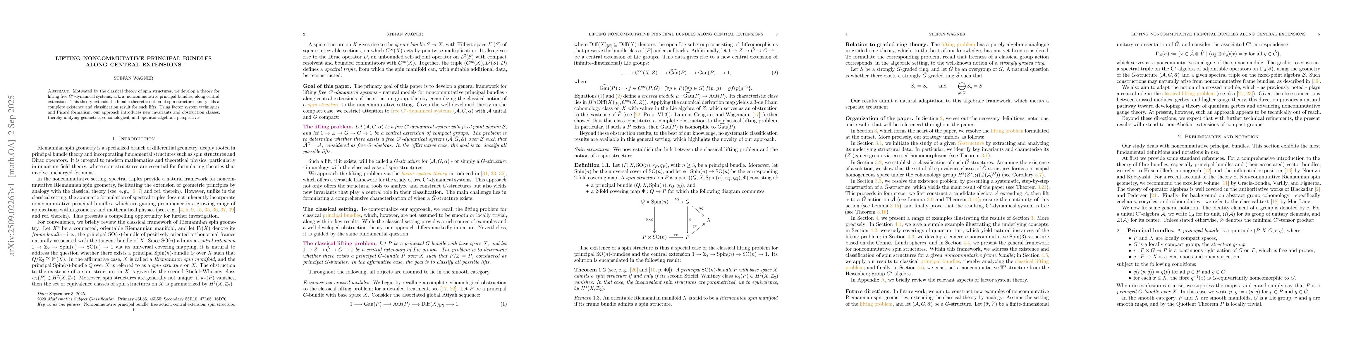 Thumbnail for Lifting noncommutative principal bundles along central extensions