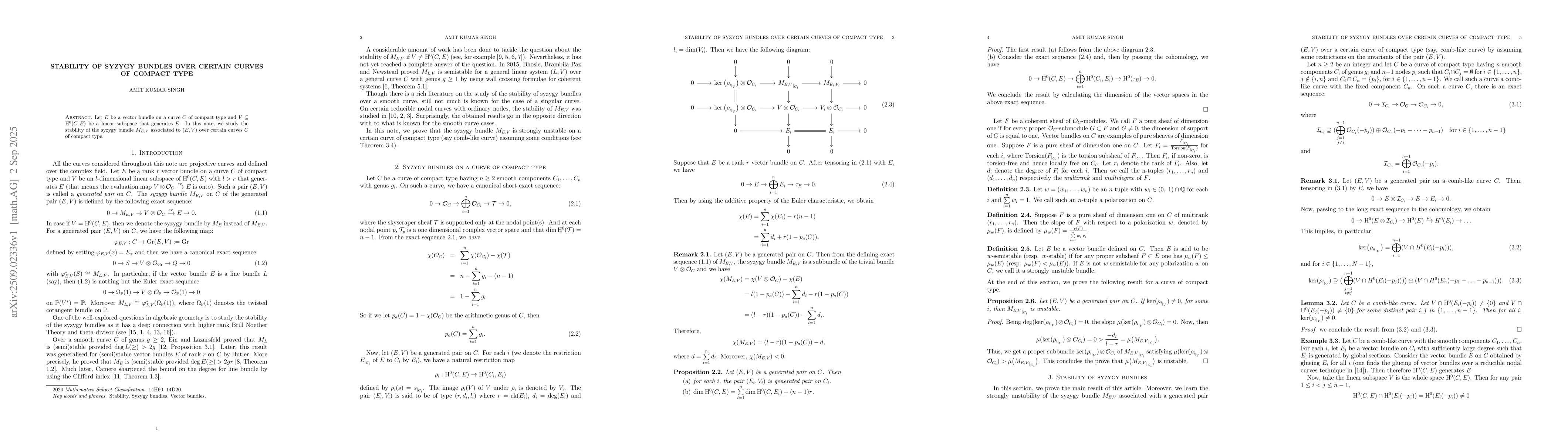 Thumbnail for Stability of syzygy bundles over certain curves of compact type