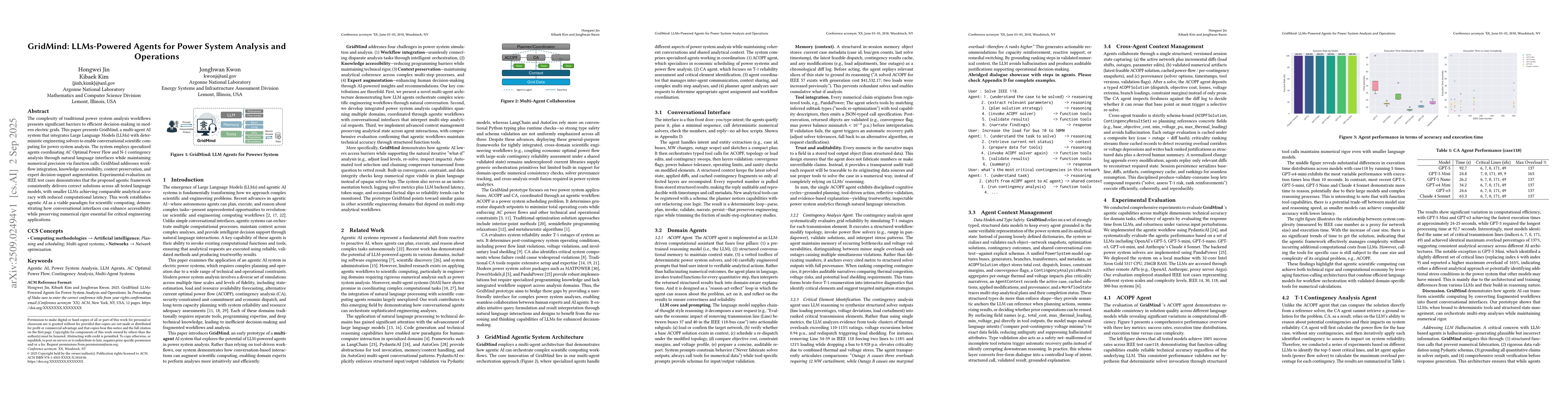 Thumbnail for GridMind: LLMs-Powered Agents for Power System Analysis and Operations