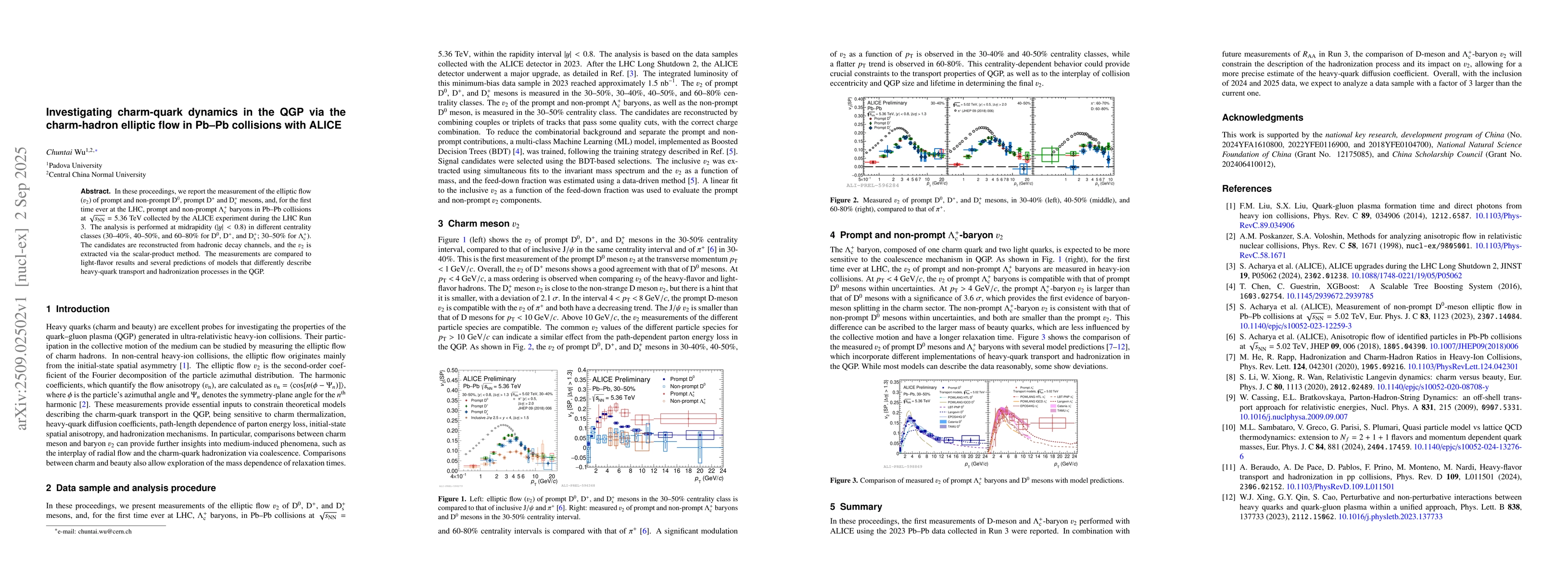 Thumbnail for Investigating charm-quark dynamics in the QGP via the charm-hadron
  elliptic flow in $\rm{Pb-Pb}$ collisions with ALICE