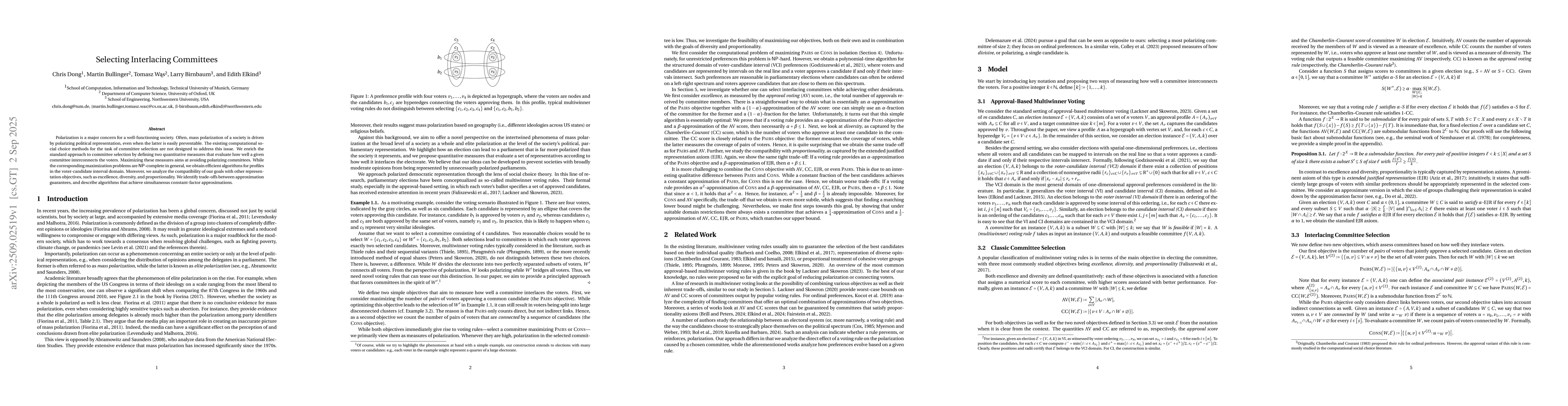 Thumbnail for Selecting Interlacing Committees
