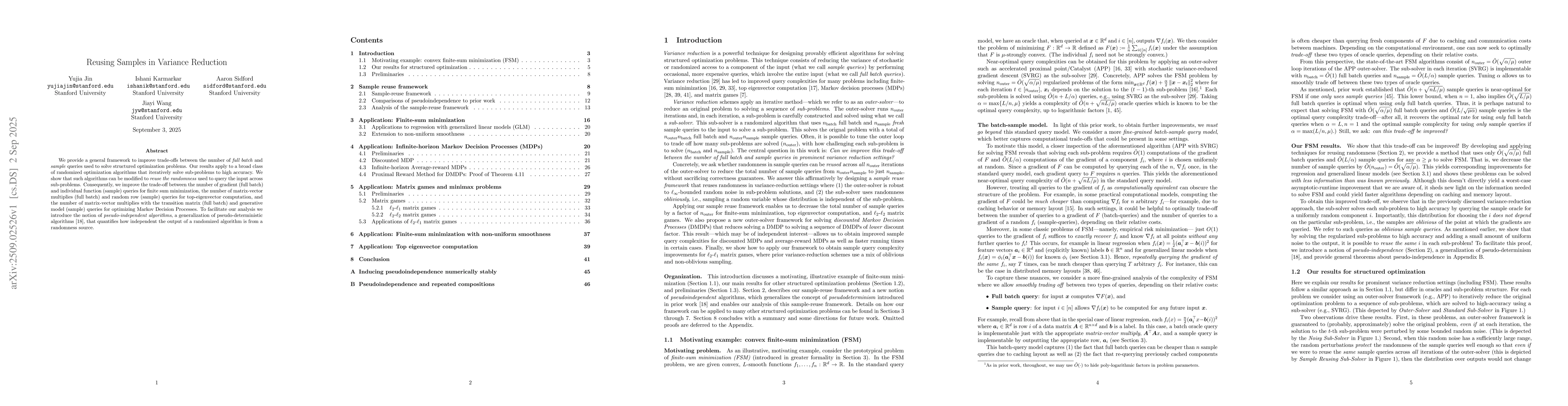 Thumbnail for Reusing Samples in Variance Reduction