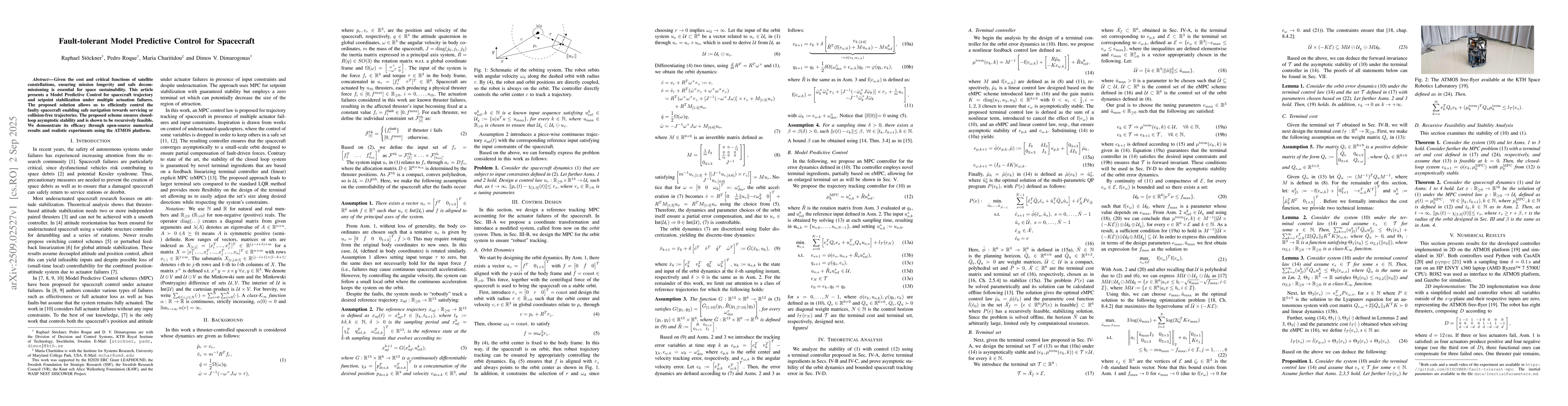Thumbnail for Fault-tolerant Model Predictive Control for Spacecraft
