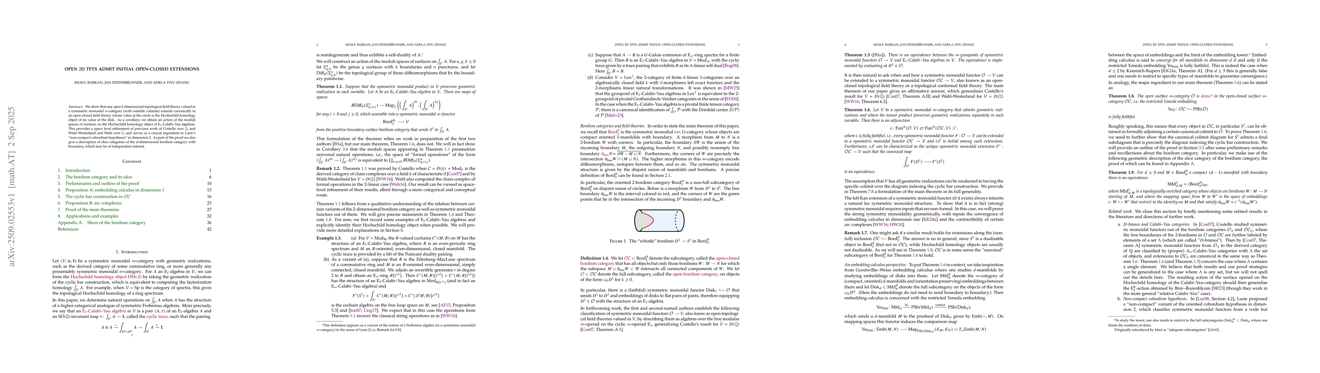 Thumbnail for Open 2D TFTs admit initial open-closed extensions