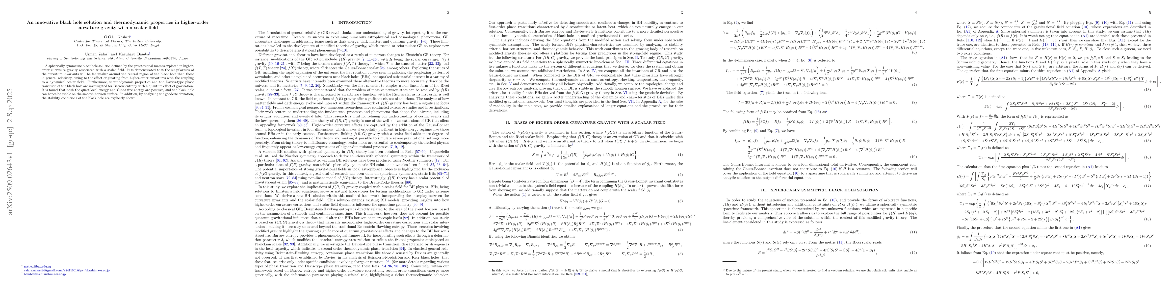 Thumbnail for An innovative black hole solution and thermodynamic properties in
  higher-order curvature gravity with a scalar field