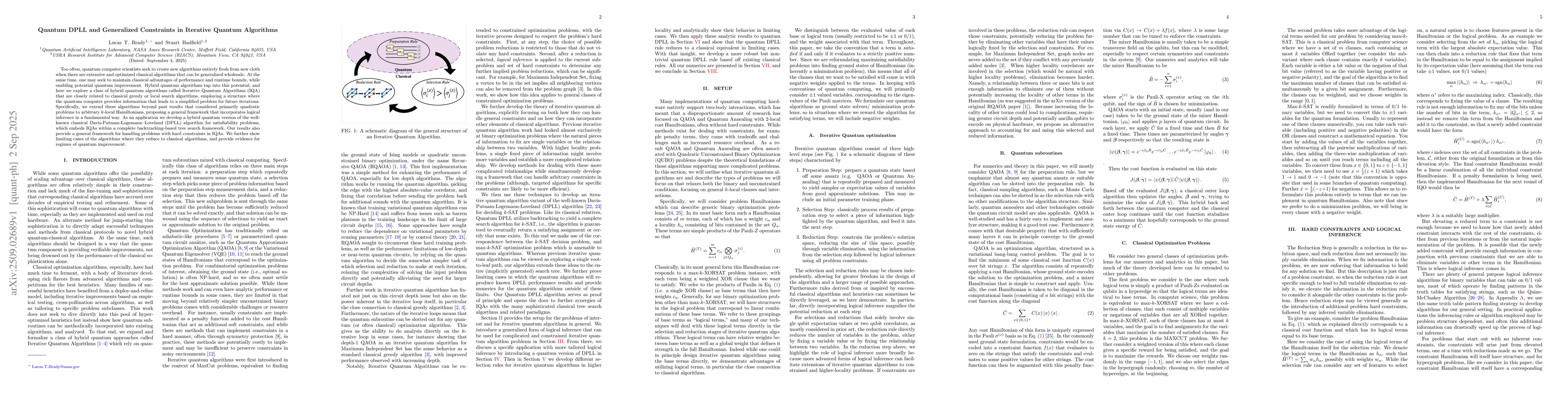 Thumbnail for Quantum DPLL and Generalized Constraints in Iterative Quantum Algorithms