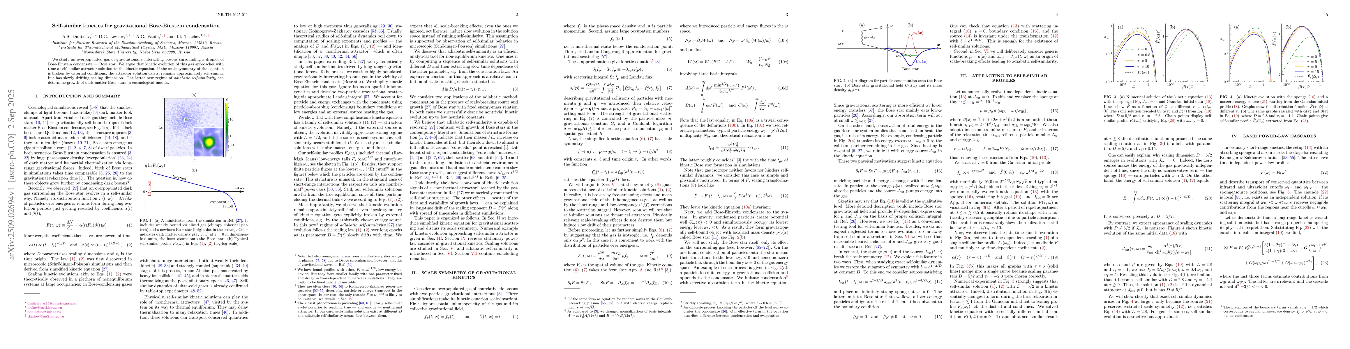 Thumbnail for Self-similar kinetics for gravitational Bose-Einstein condensation