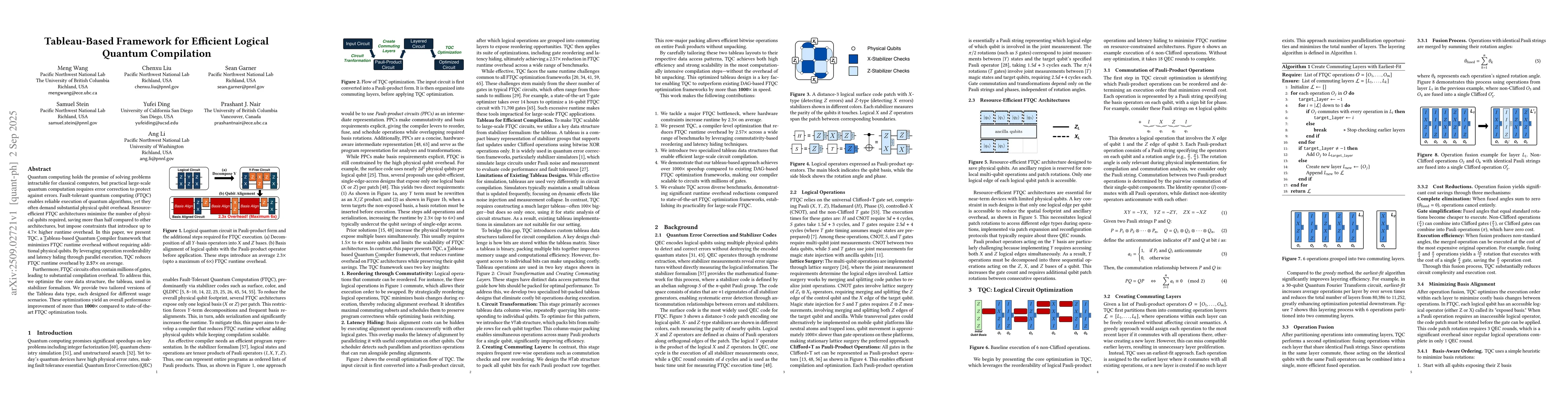 Thumbnail for Tableau-Based Framework for Efficient Logical Quantum Compilation