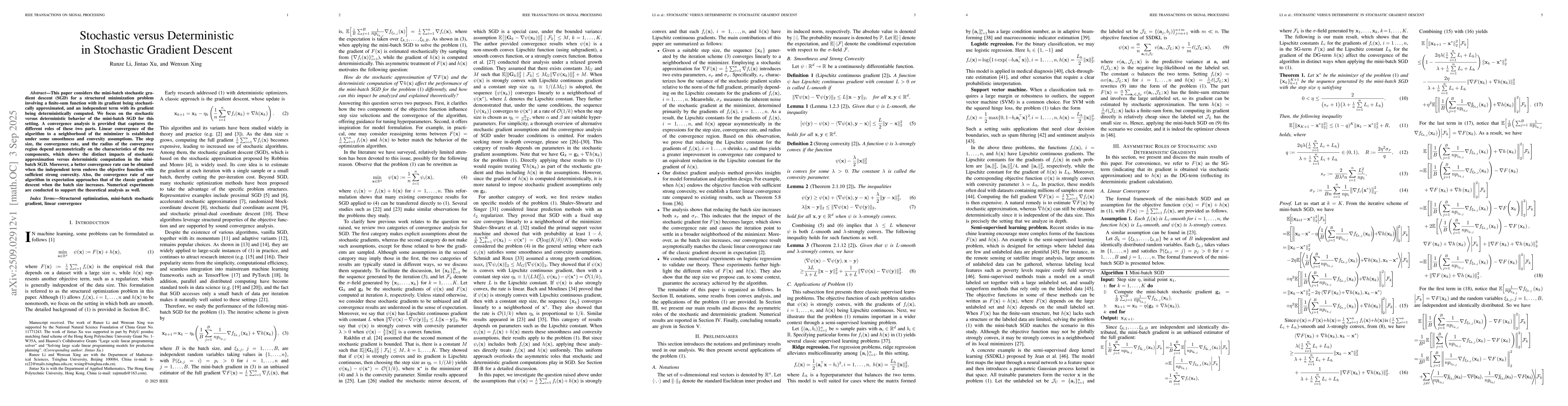 Thumbnail for Stochastic versus Deterministic in Stochastic Gradient Descent