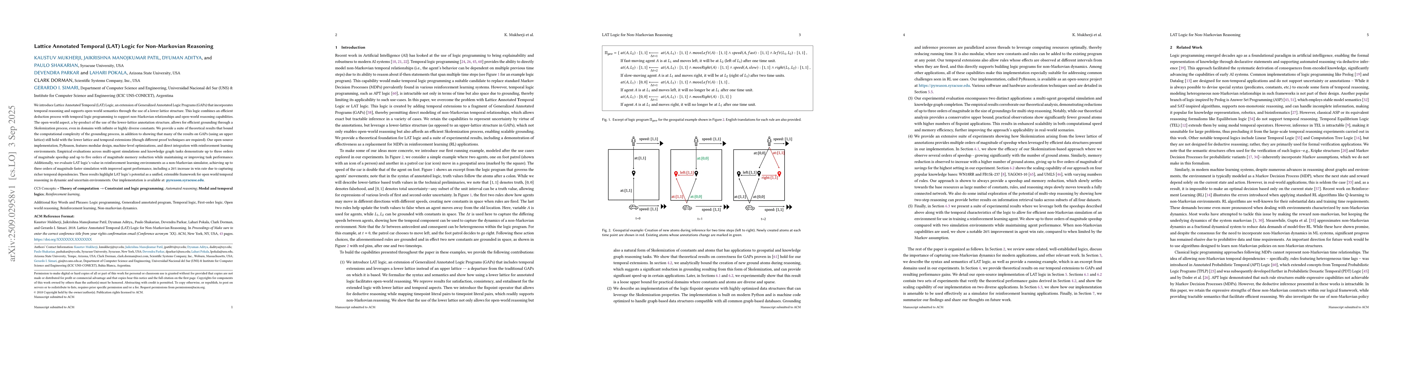 Thumbnail for Lattice Annotated Temporal (LAT) Logic for Non-Markovian Reasoning