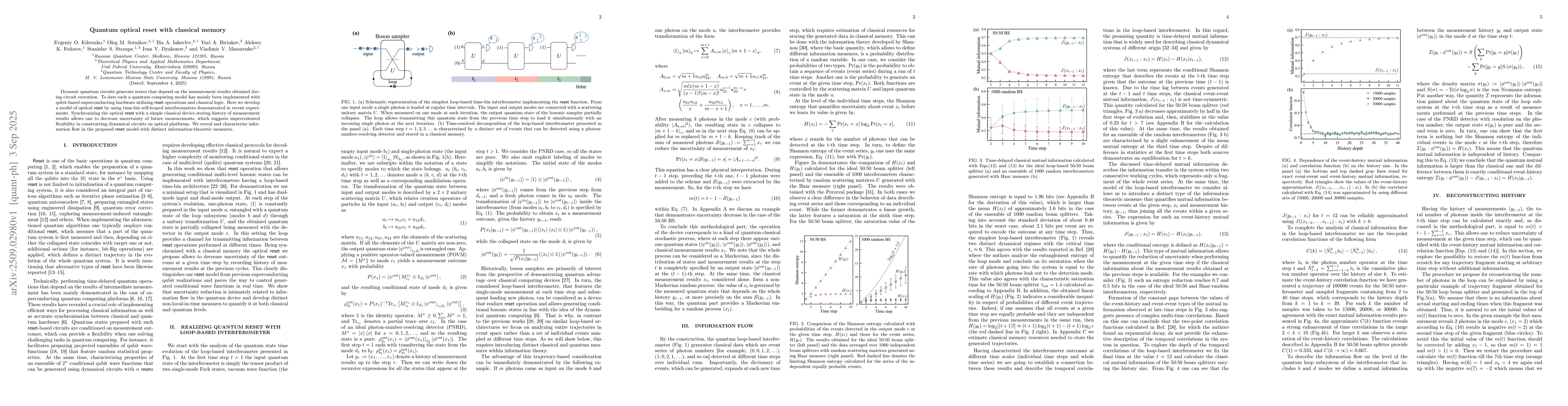 Thumbnail for Quantum optical reset with classical memory