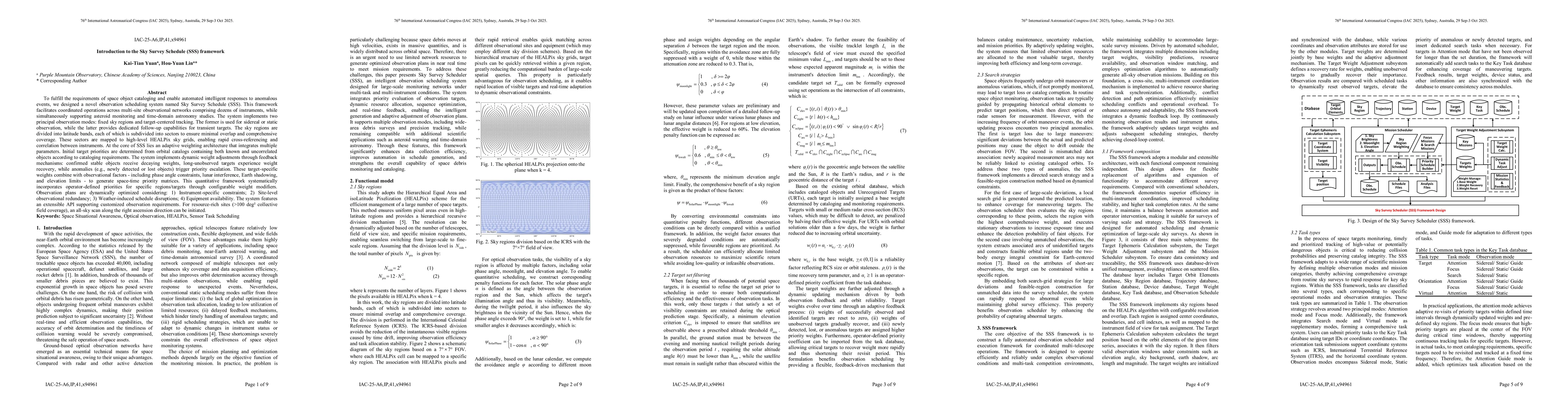 Thumbnail for Introduction to the Sky Survey Schedule (SSS) framework