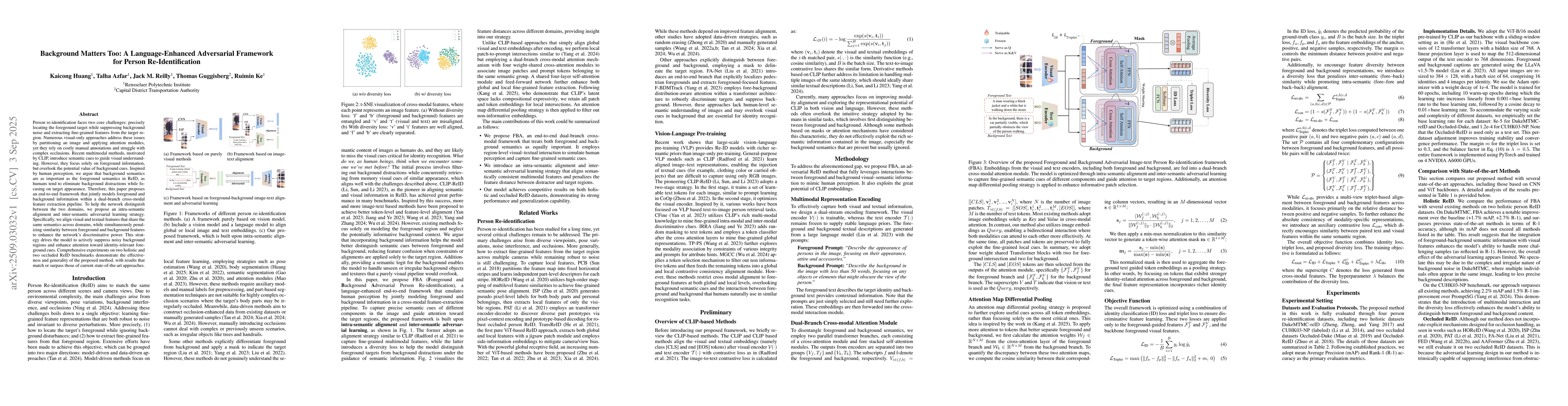 Thumbnail for Background Matters Too: A Language-Enhanced Adversarial Framework for
  Person Re-Identification