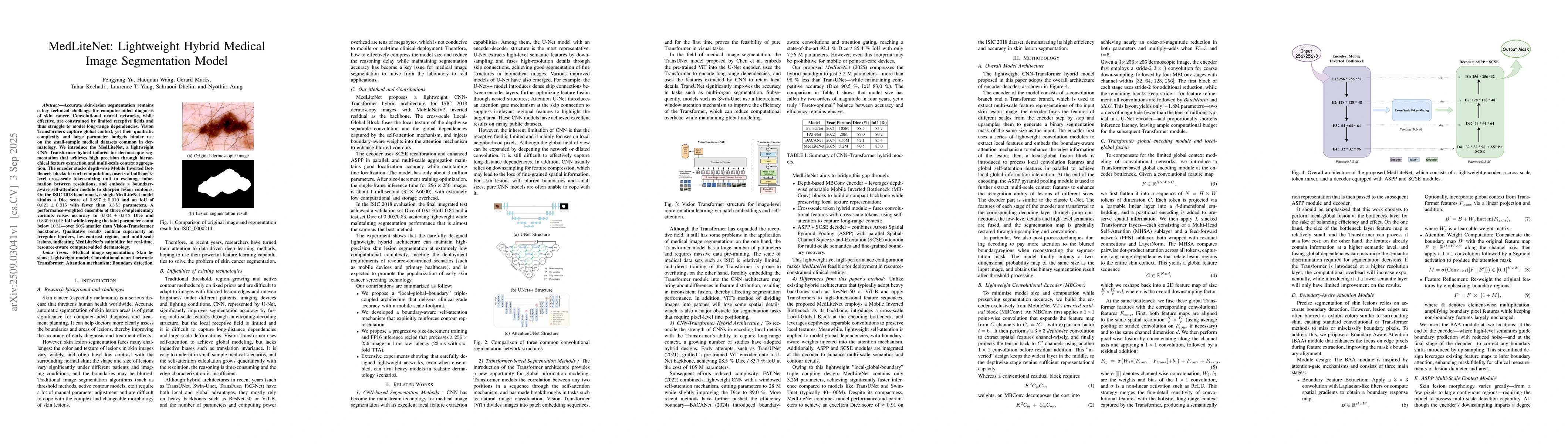 Thumbnail for MedLiteNet: Lightweight Hybrid Medical Image Segmentation Model