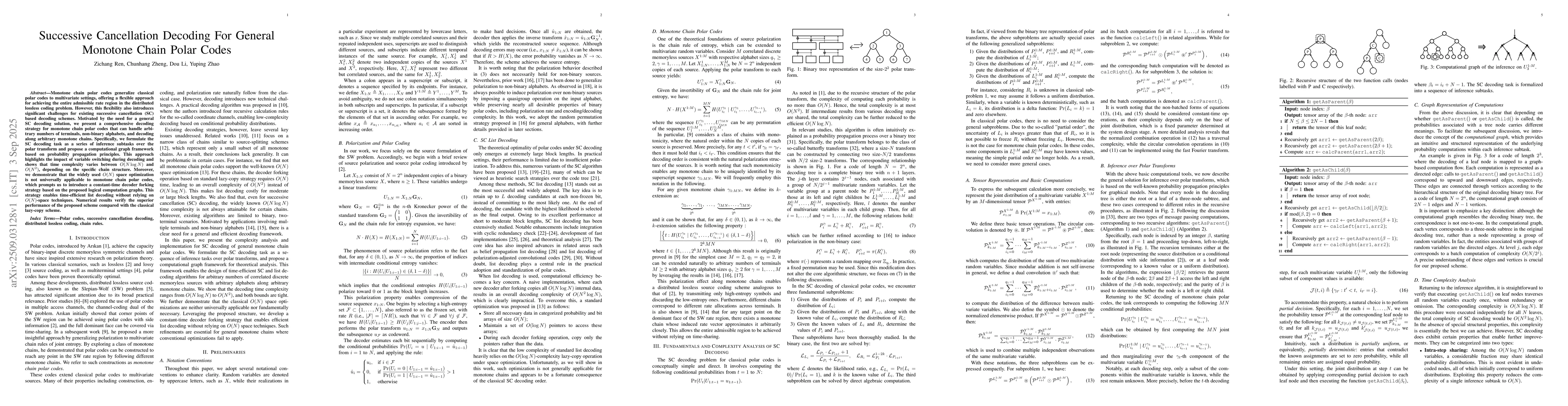 Thumbnail for Successive Cancellation Decoding For General Monotone Chain Polar Codes