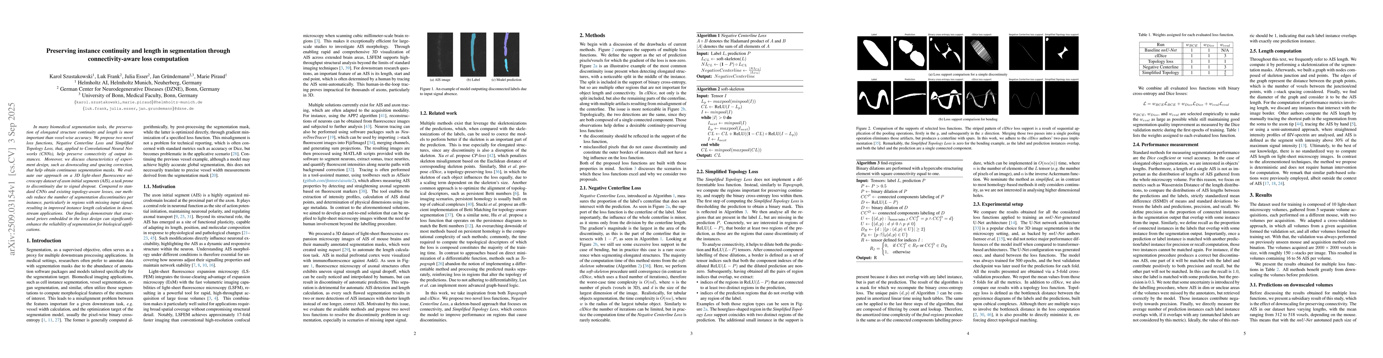 Thumbnail for Preserving instance continuity and length in segmentation through
  connectivity-aware loss computation