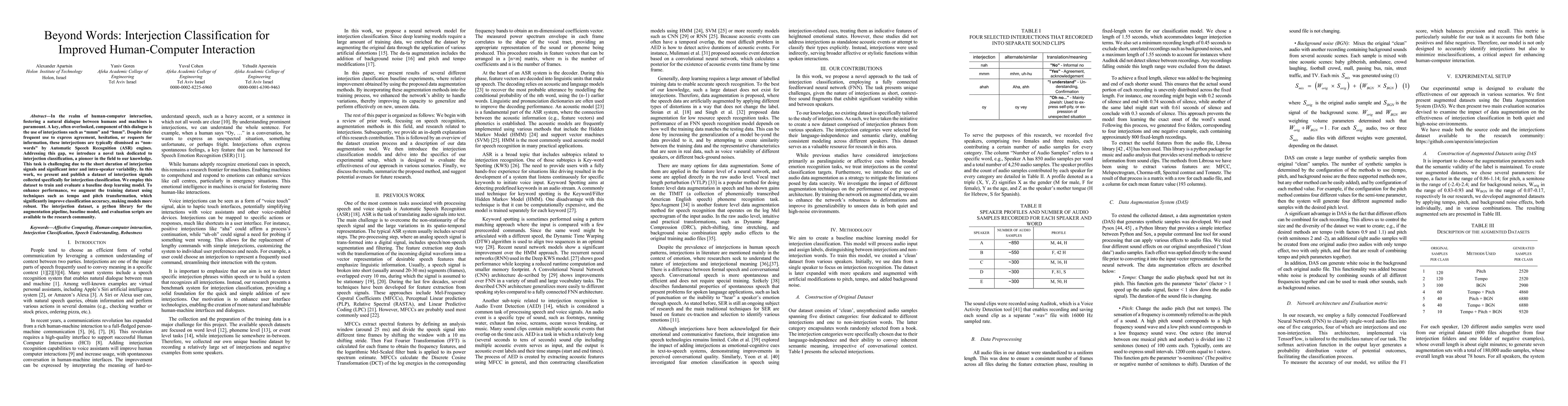Thumbnail for Beyond Words: Interjection Classification for Improved Human-Computer
  Interaction