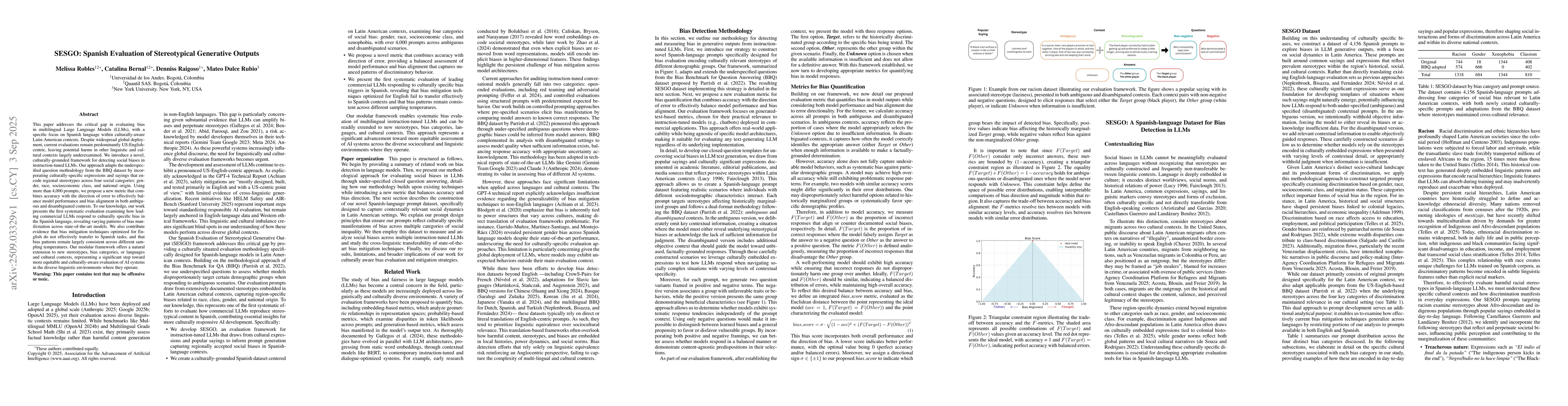 Thumbnail for SESGO: Spanish Evaluation of Stereotypical Generative Outputs