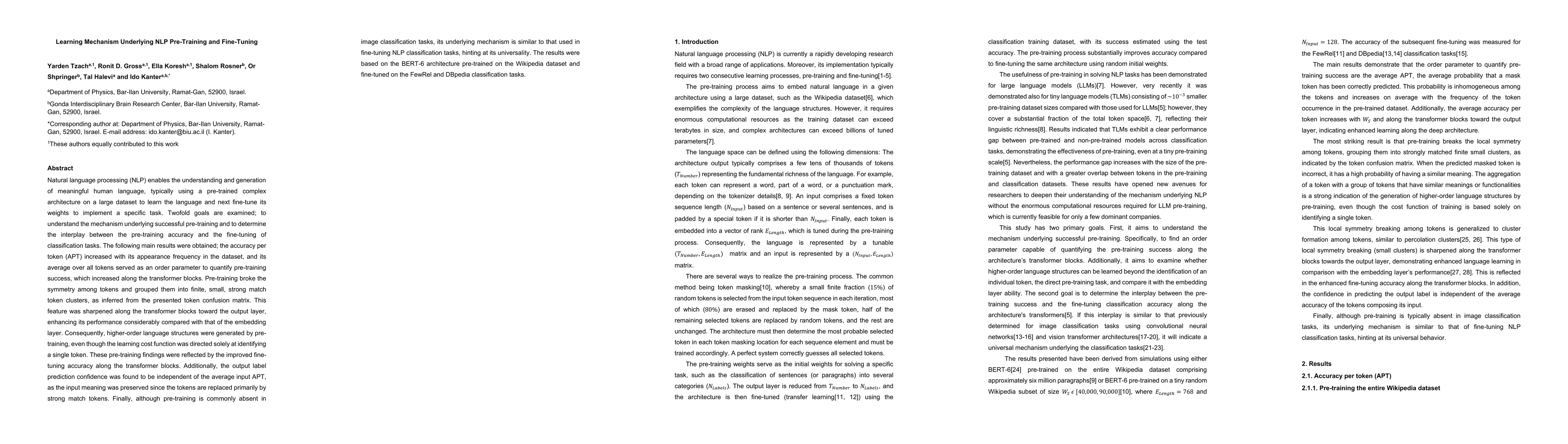 Thumbnail for Learning Mechanism Underlying NLP Pre-Training and Fine-Tuning
