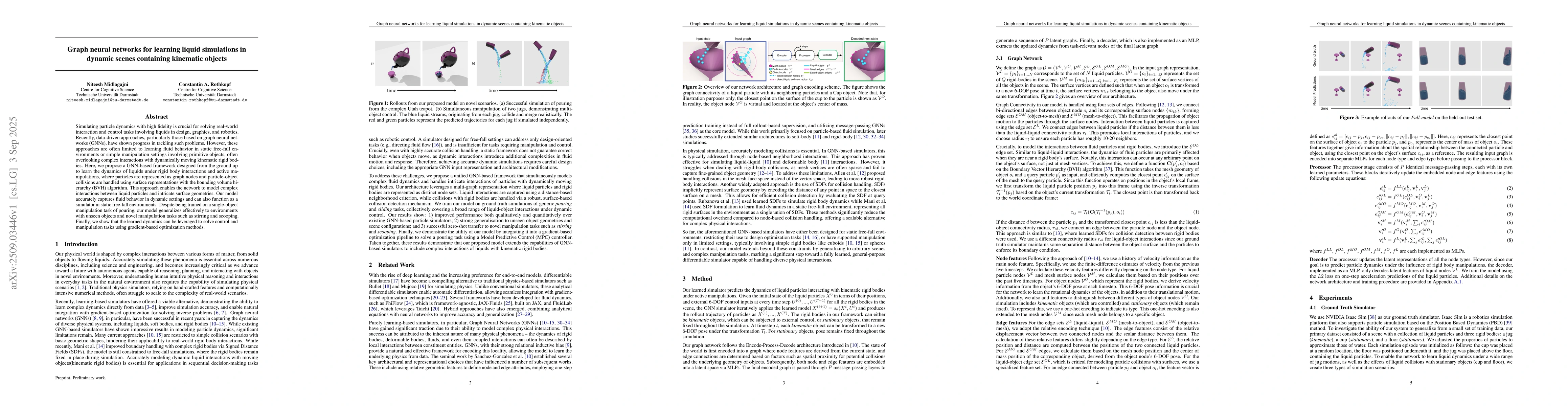 Thumbnail for Graph neural networks for learning liquid simulations in dynamic scenes
  containing kinematic objects