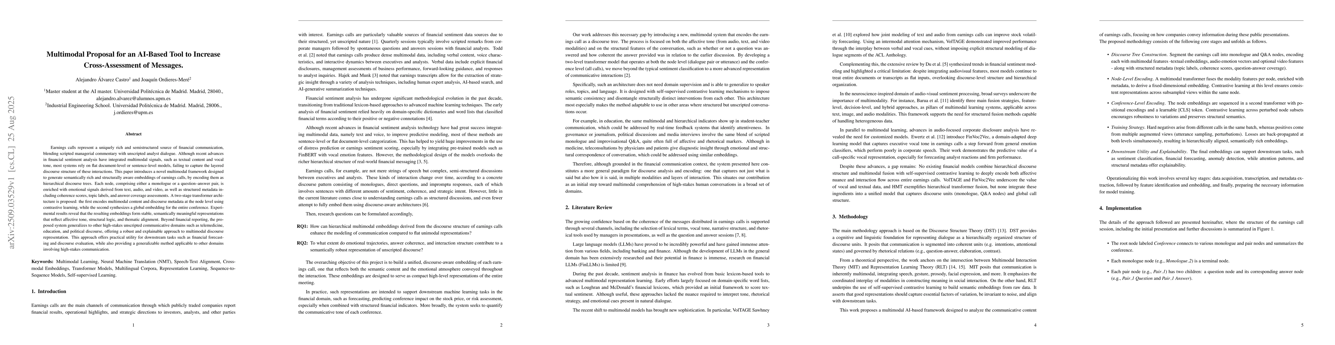 Thumbnail for Multimodal Proposal for an AI-Based Tool to Increase Cross-Assessment of
  Messages