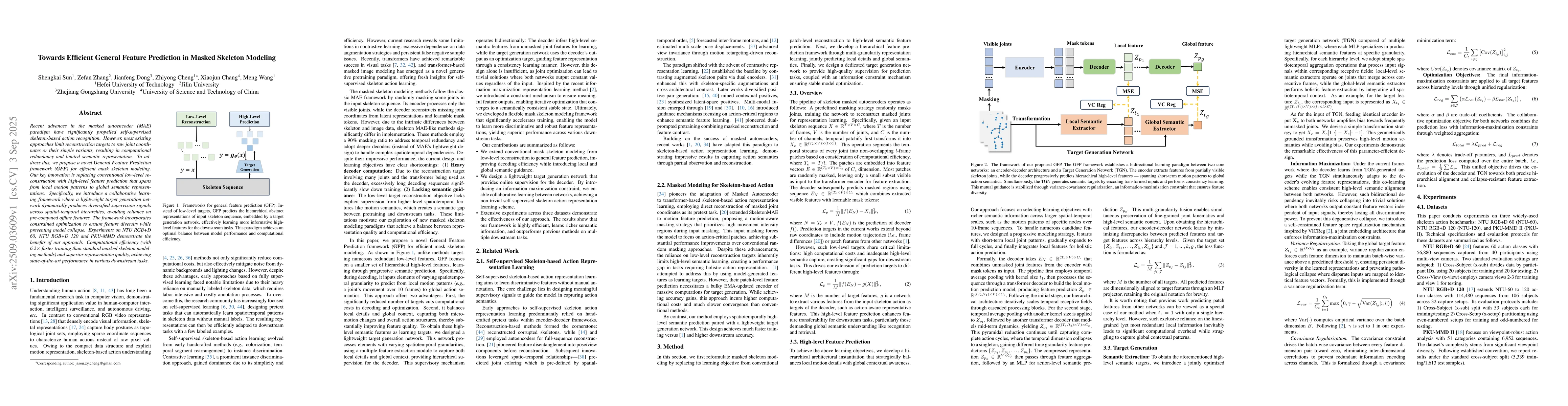 Thumbnail for Towards Efficient General Feature Prediction in Masked Skeleton Modeling