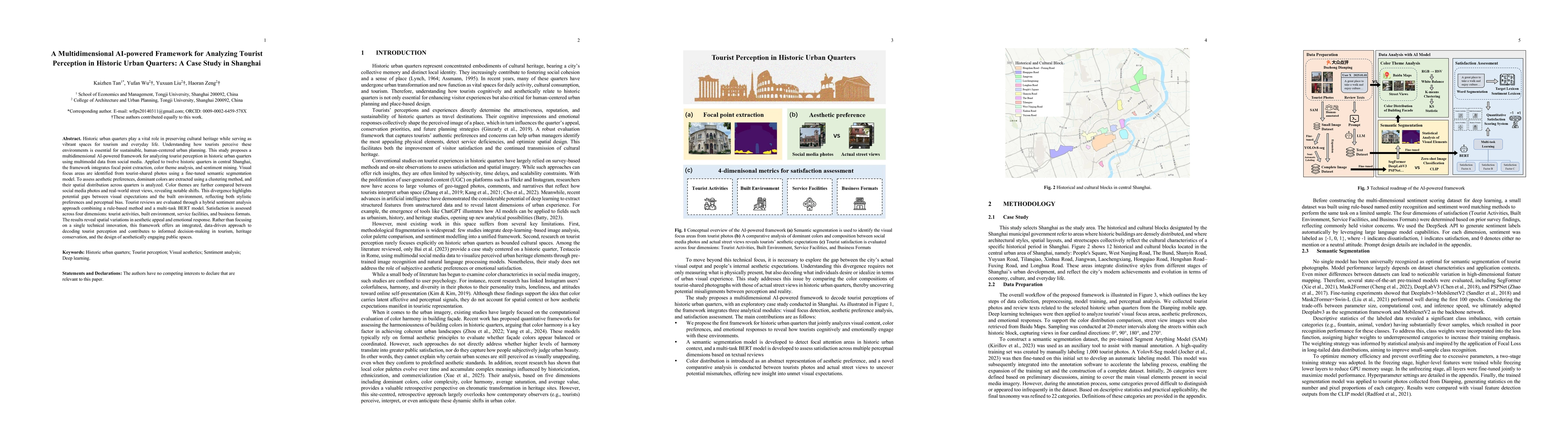 Thumbnail for A Multidimensional AI-powered Framework for Analyzing Tourist Perception
  in Historic Urban Quarters: A Case Study in Shanghai
