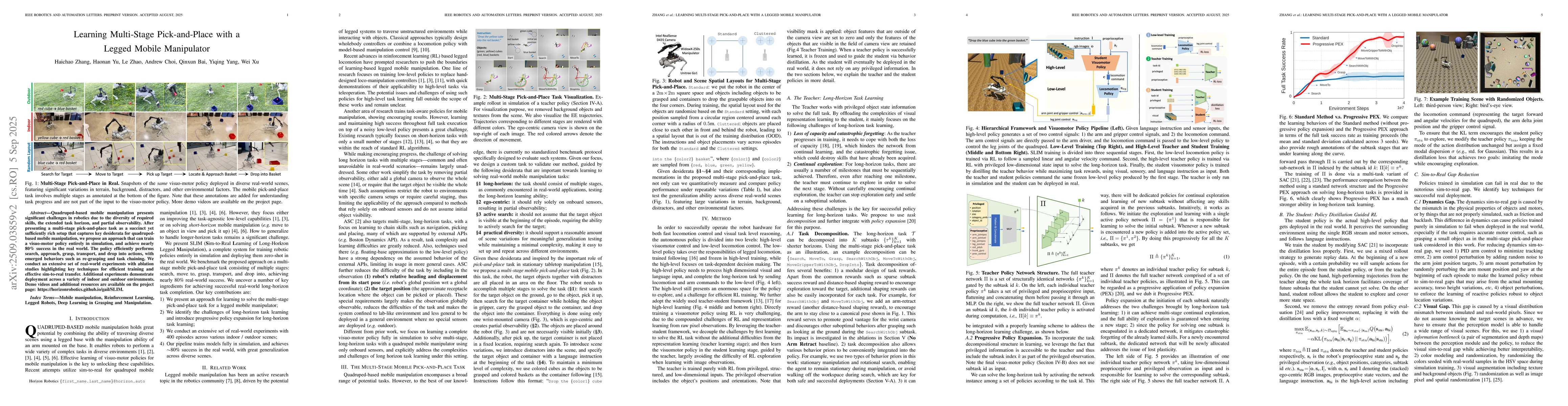 Thumbnail for Learning Multi-Stage Pick-and-Place with a Legged Mobile Manipulator