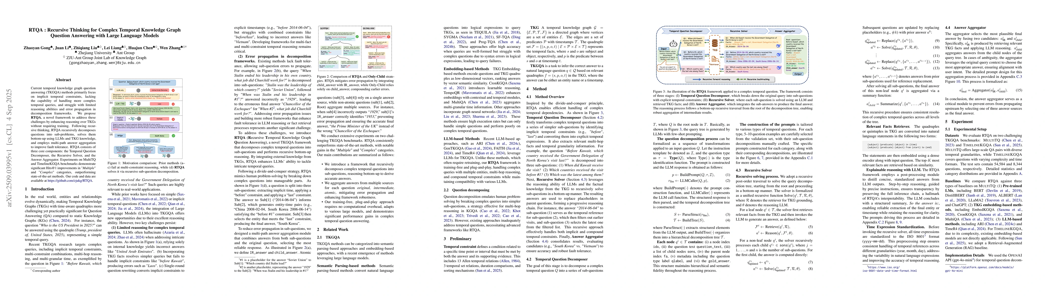 Thumbnail for RTQA : Recursive Thinking for Complex Temporal Knowledge Graph Question
  Answering with Large Language Models