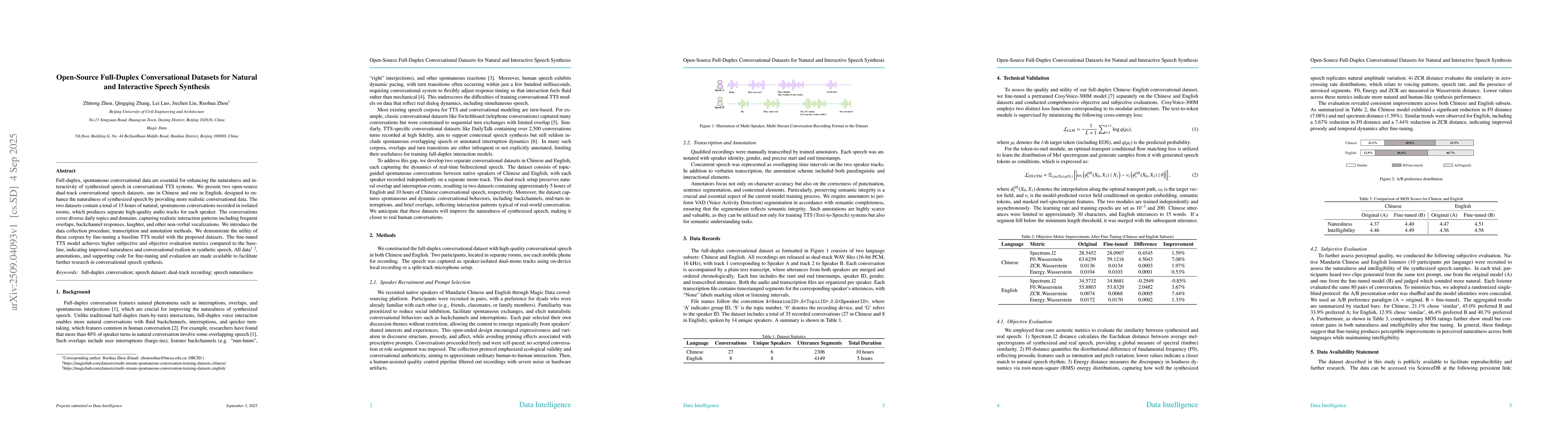 Thumbnail for Open-Source Full-Duplex Conversational Datasets for Natural and
  Interactive Speech Synthesis