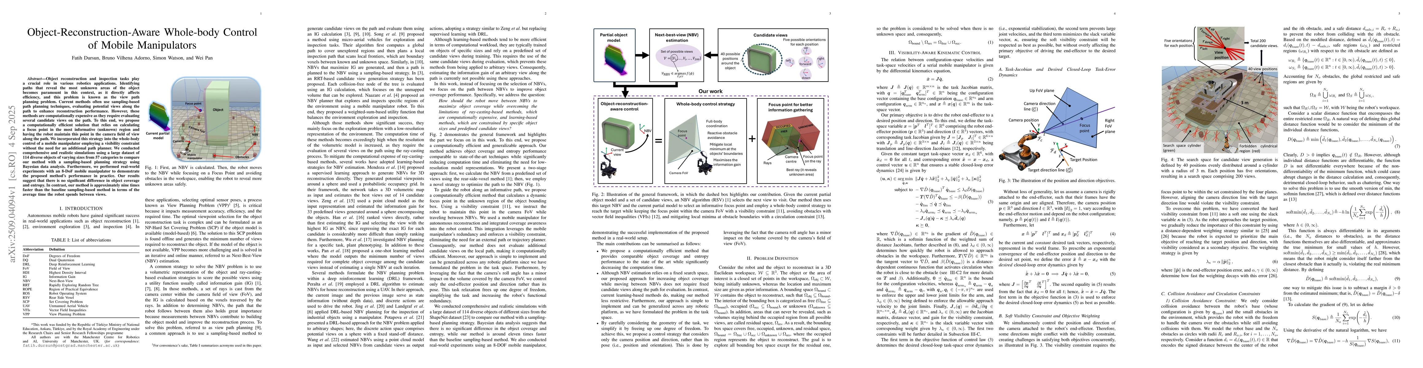 Thumbnail for Object-Reconstruction-Aware Whole-body Control of Mobile Manipulators