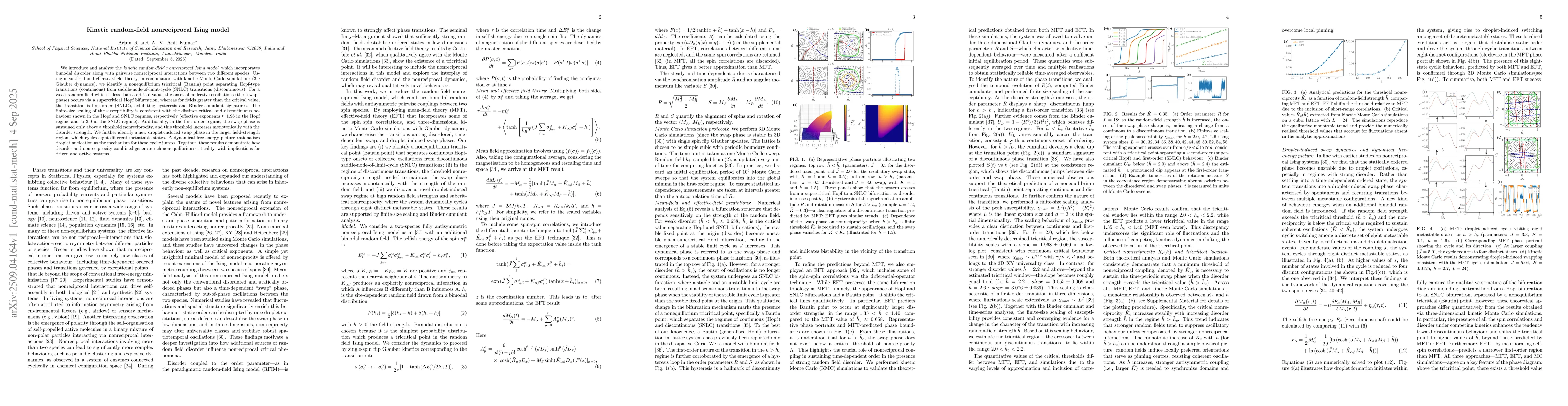Thumbnail for Kinetic Random-Field Nonreciprocal Ising Model