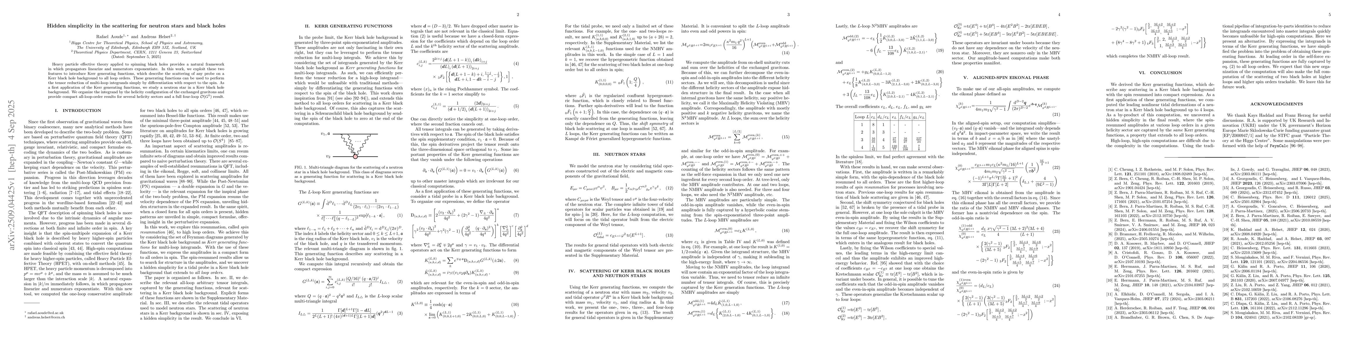 Thumbnail for Hidden simplicity in the scattering for neutron stars and black holes