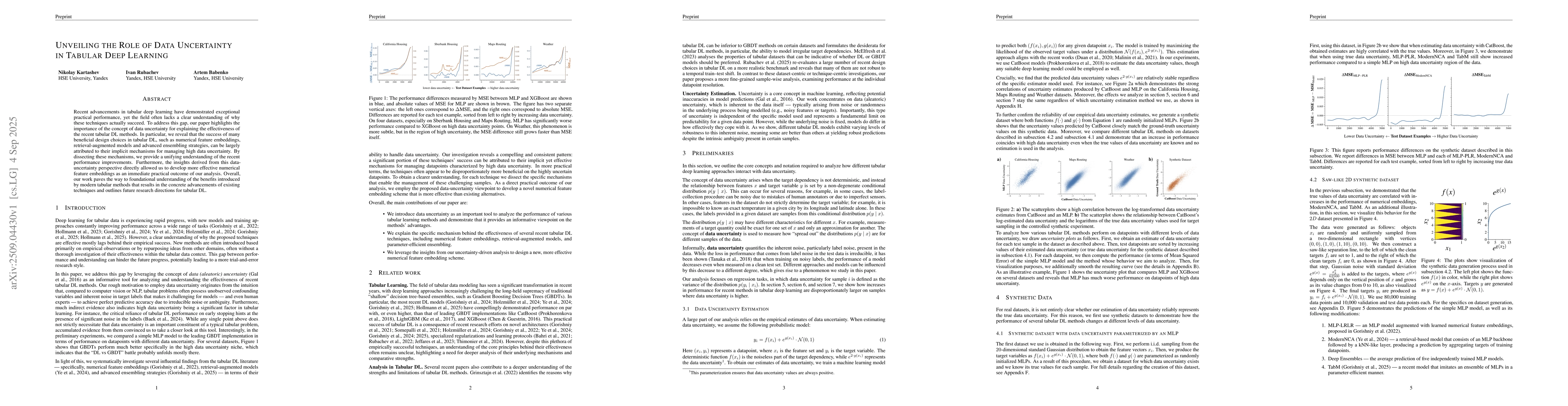 Thumbnail for Unveiling the Role of Data Uncertainty in Tabular Deep Learning