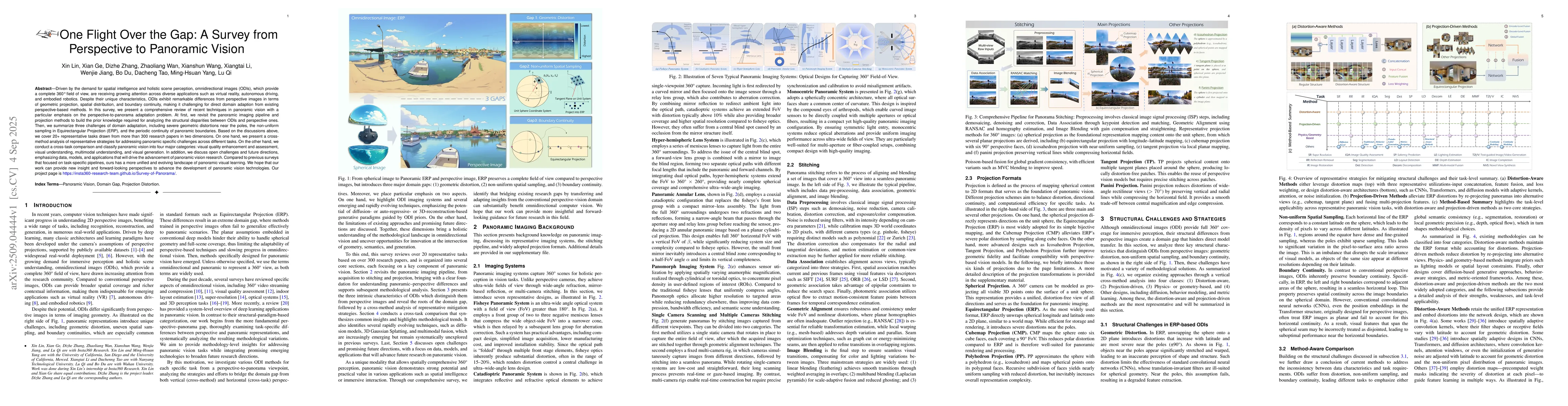 Thumbnail for One Flight Over the Gap: A Survey from Perspective to Panoramic Vision