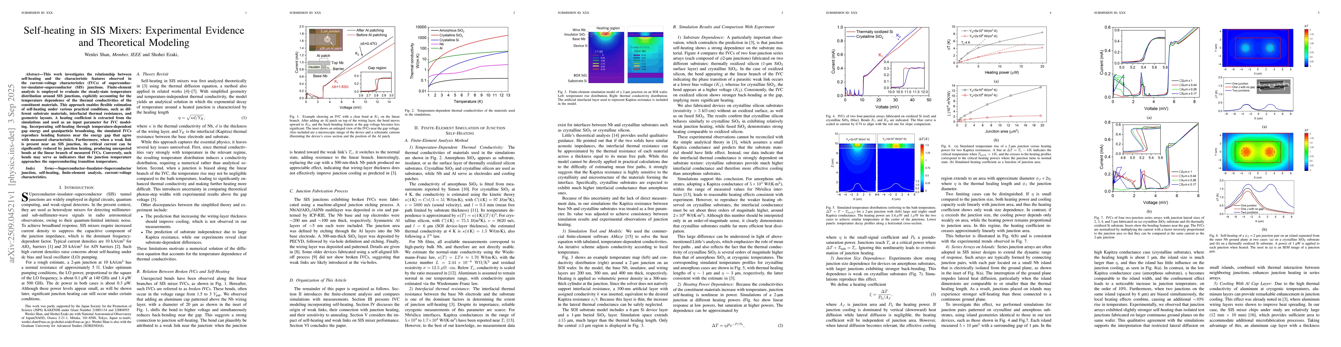 Thumbnail for Self-heating in SIS Mixers: Experimental Evidence and Theoretical
  Modeling