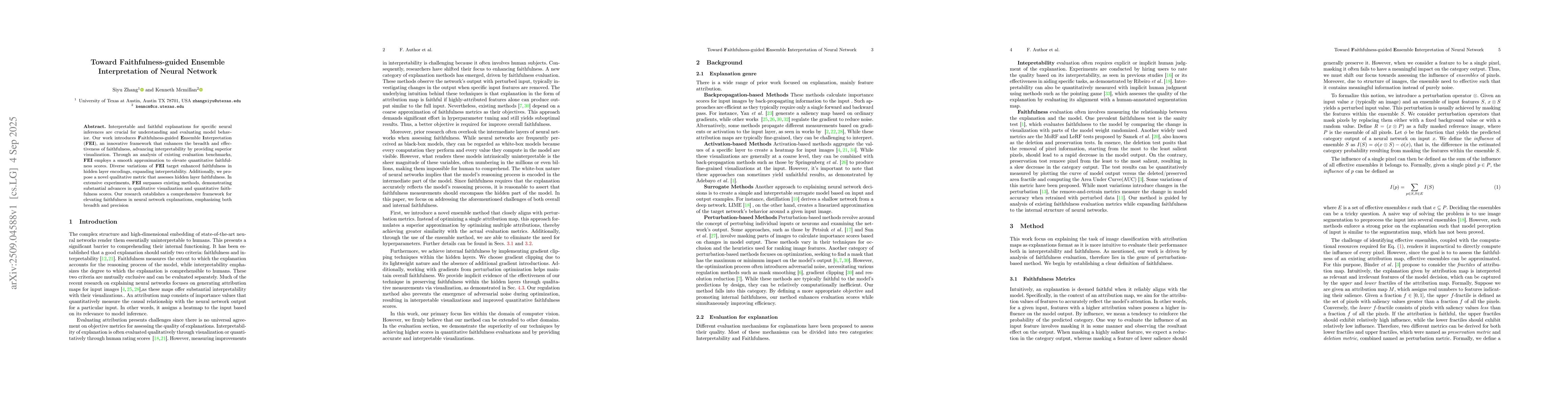 Thumbnail for Toward Faithfulness-guided Ensemble Interpretation of Neural Network